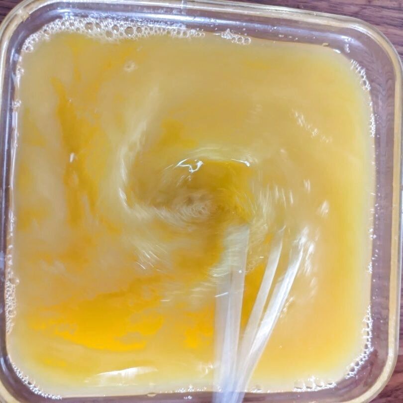 とにかくよく混ぜて…