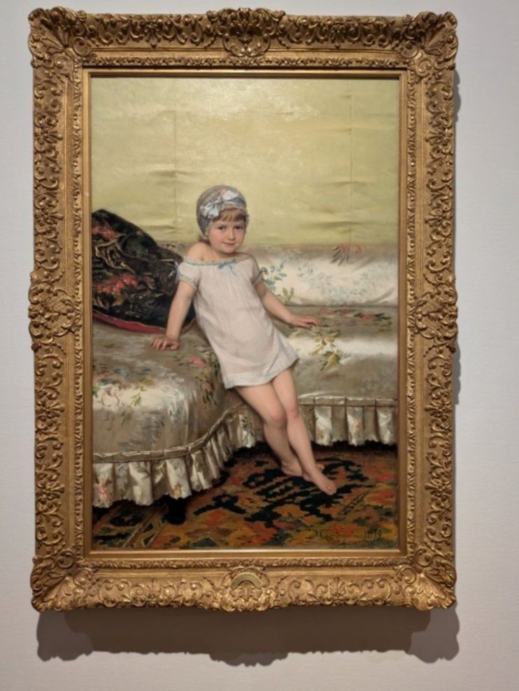 可愛さに心奪われた絵画