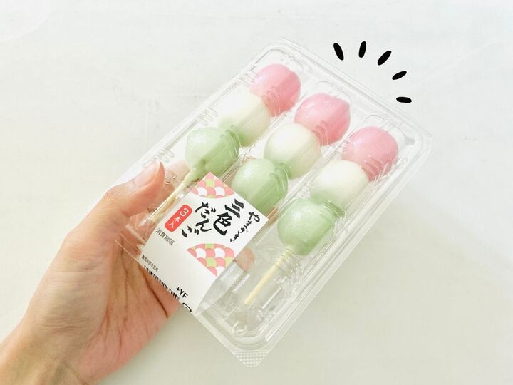 スーパーの『3色団子』を大量生産する方法。このサイズ感がちょうどいいんです♪