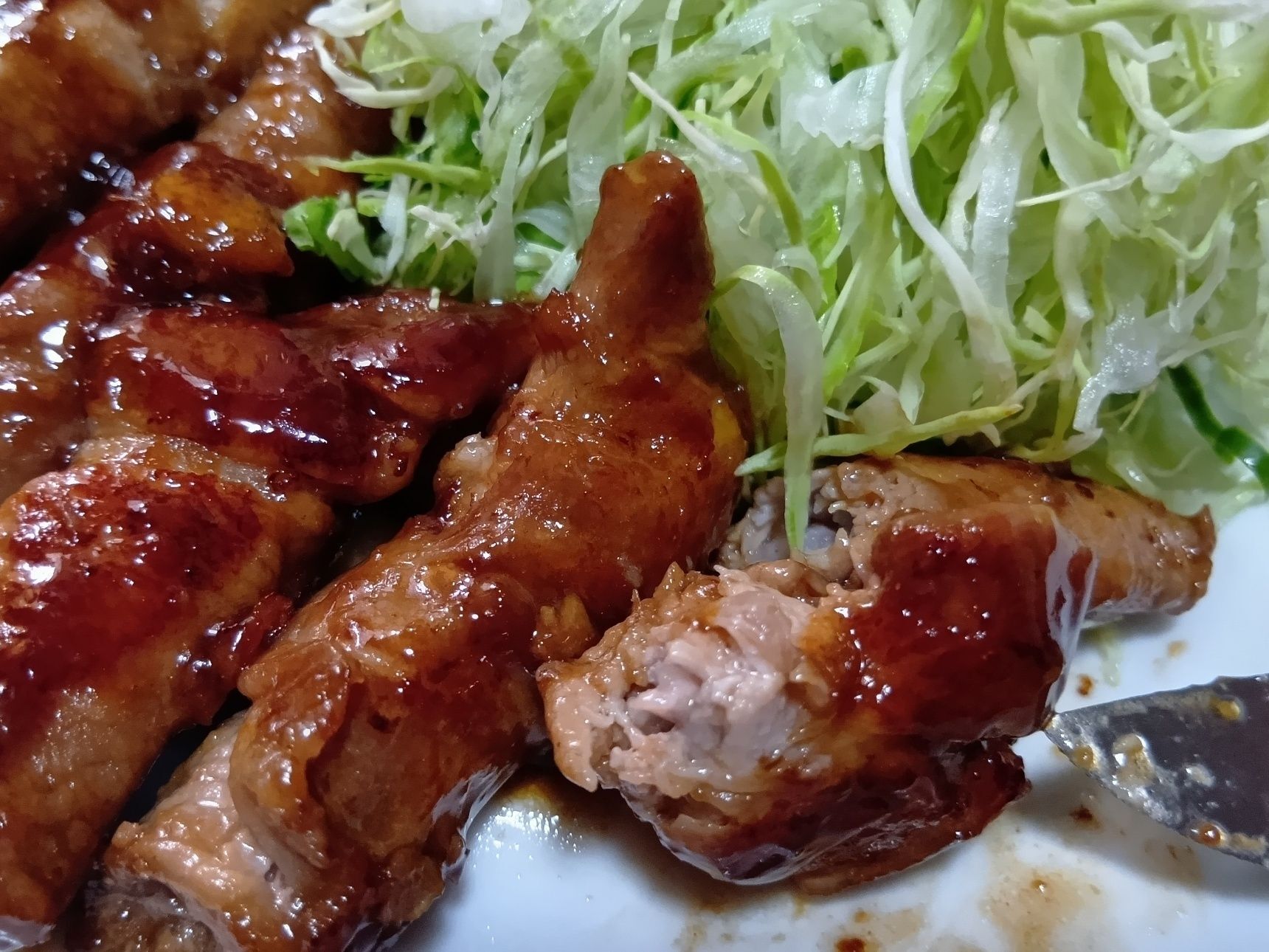 期待した通り、とっても美味しい美味しい生姜焼きでした。