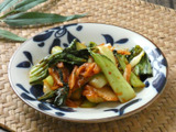 5分で完成！「チンゲン菜のキムチ炒め」