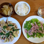 妻が手が痛そうなので、夕飯を作ってみた
