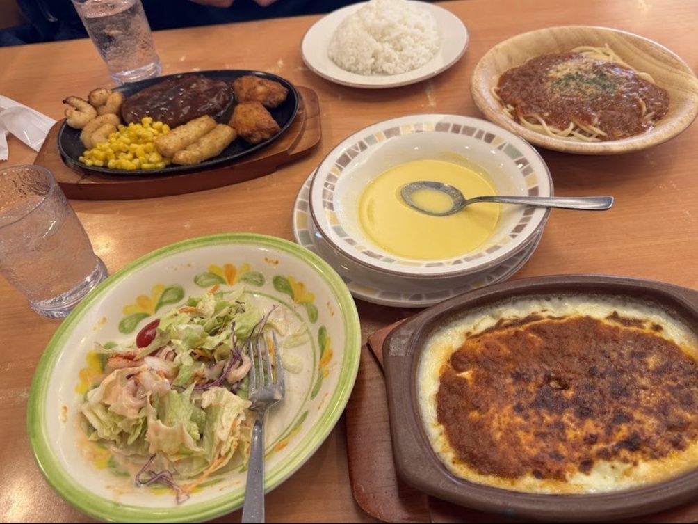 夫とふたりでランチ