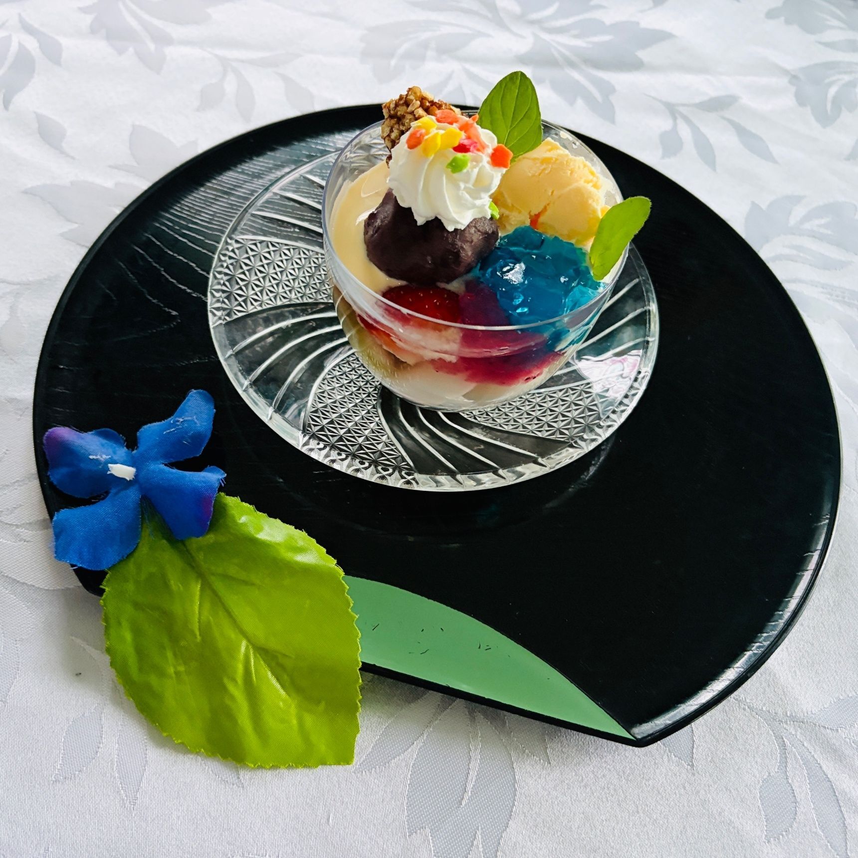 キラキラ「紫陽花あんみつ」