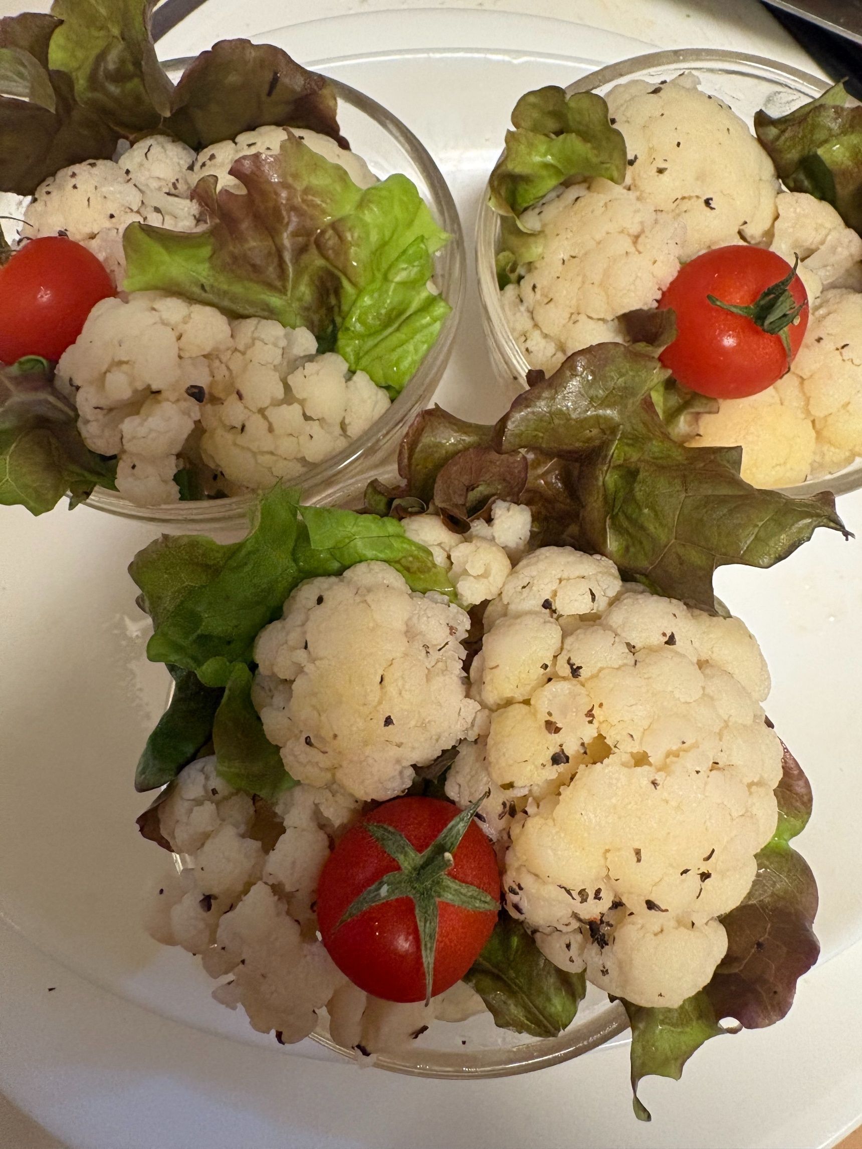カリフラワーで作った紫陽花ピクルス！