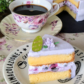 【紫陽花ショートケーキ】優しい色合いで、心も身体も癒やされました。