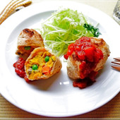 油揚げのパンプキンカレーコロッケ