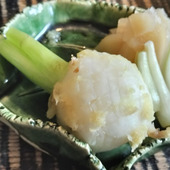 まぐろの握り寿司の箸休め！ガリだけじゃない、さっぱり箸休め3種盛り！簡単箸休め！