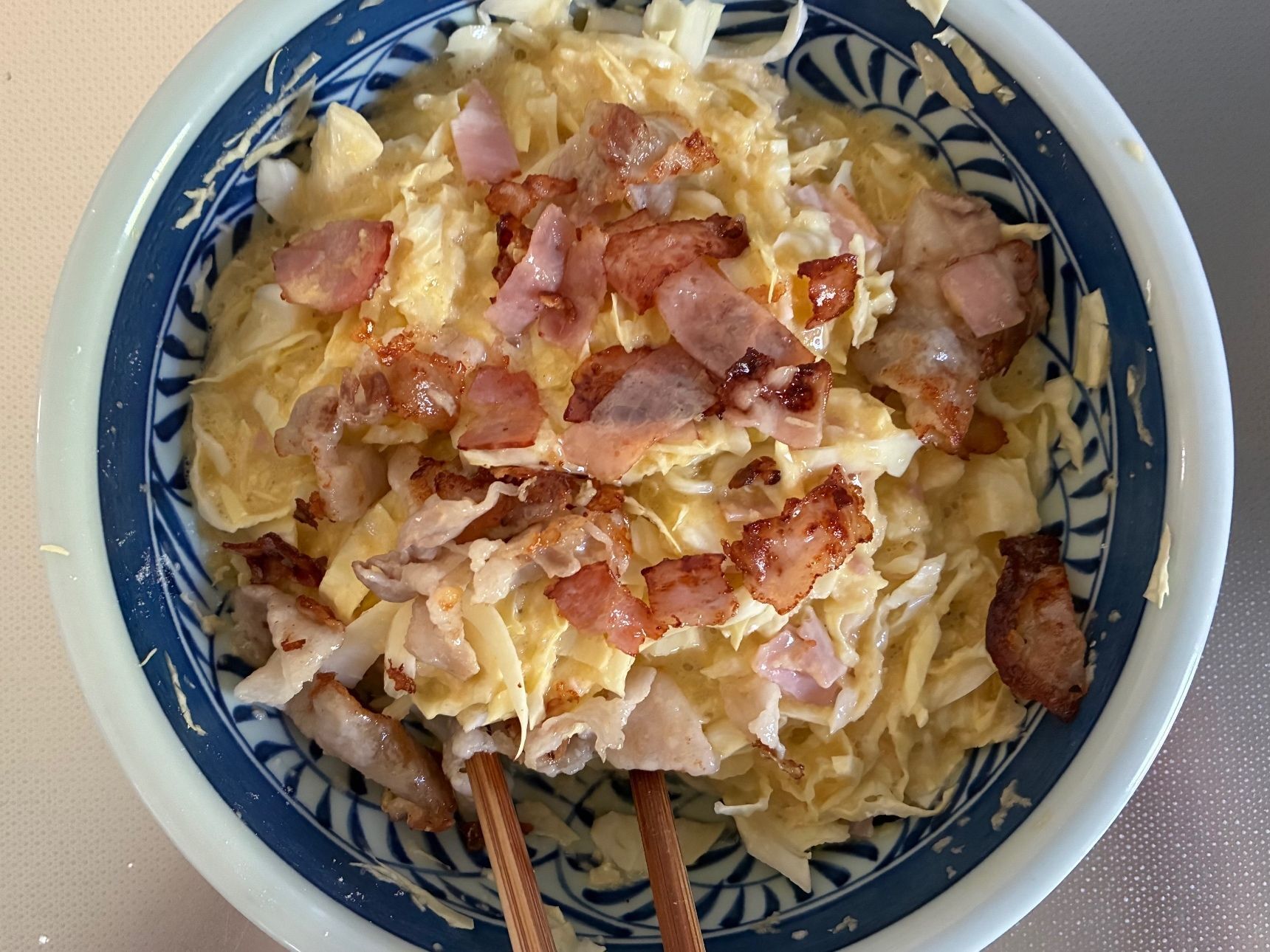 2．生地を混ぜる