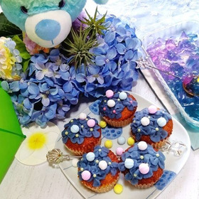 初夏を丸ごと楽しむ！私だけの爽やか紫陽花カップケーキ