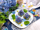 難しいこと抜き！パンケーキが簡単に丸ごと紫陽花に変身！初夏を楽しむおやつ時間