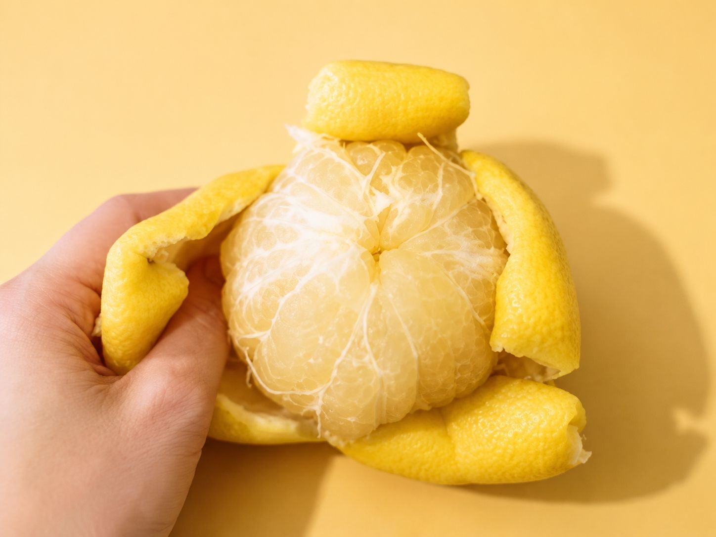 【検証】グレープフルーツが秒で“つるん”とむける！？噂のテクを試してみたら⇨速攻でつるつるの実が味わえた！