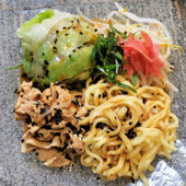 コク旨！スタミナラーメン×冷やし中華！冷やし中華のタレ！冷やし中華の具材、変わり種！