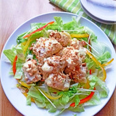 梅風味のちくわのエビマヨ風