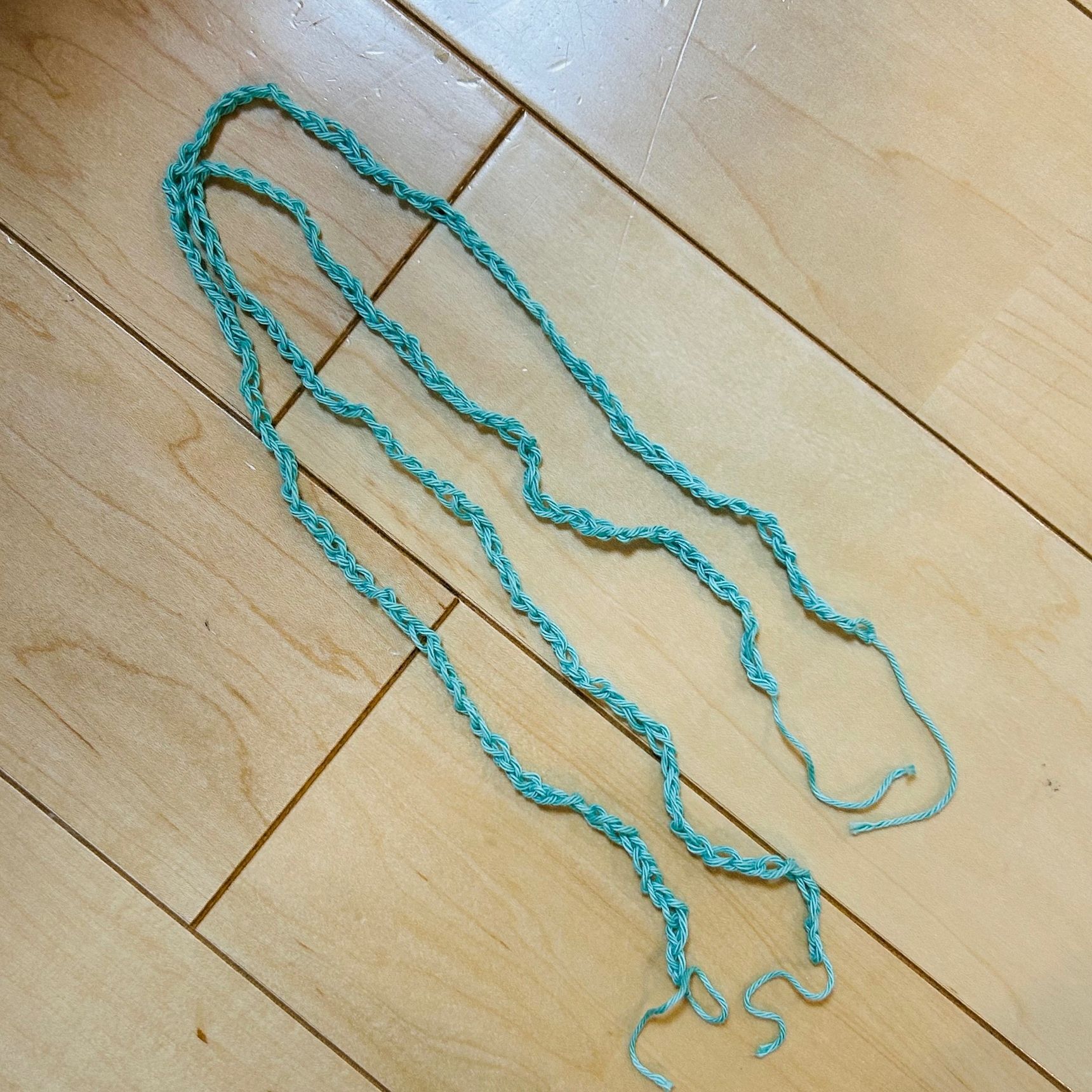 ⑦紐を作ります