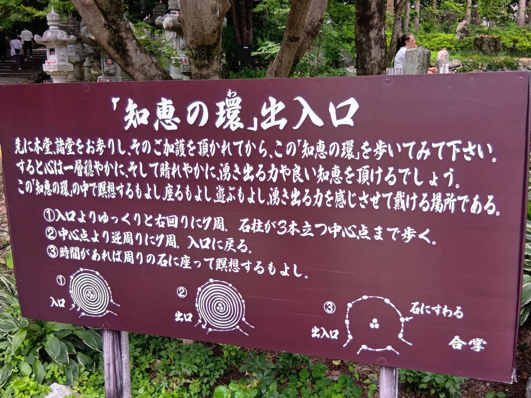 私は、『知恵の環』と言われる、ありがたい場所に置いて帰ることに！