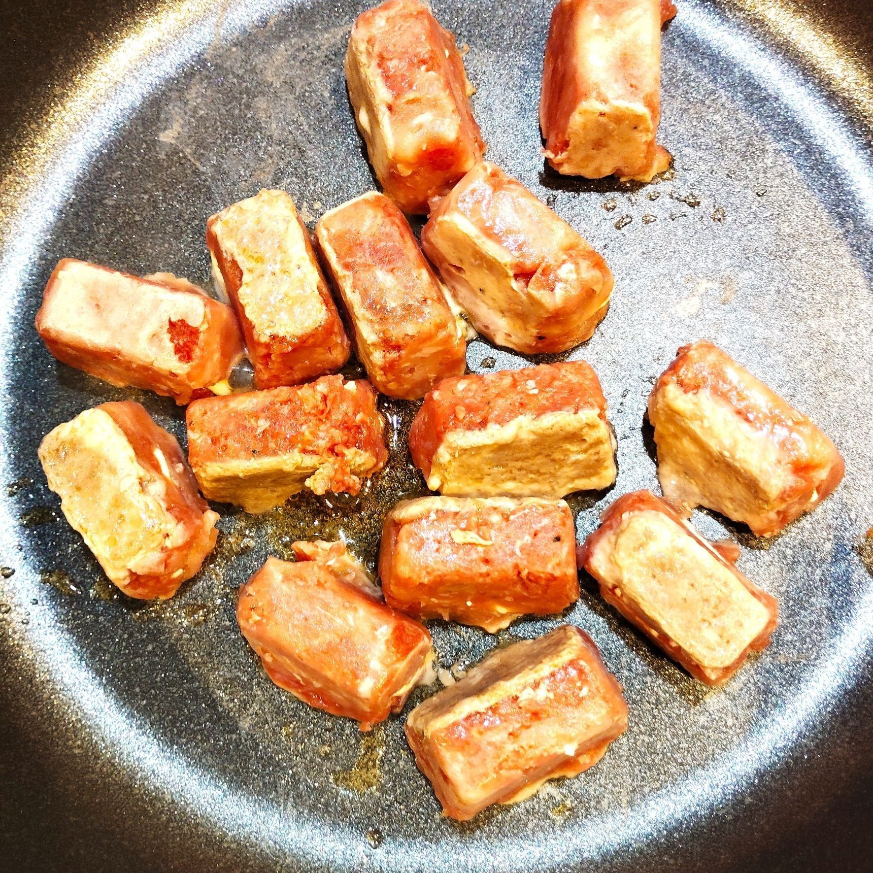 当日の朝　焼く