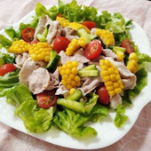 残ったスパイスの活用法【冷しゃぶサラダ】