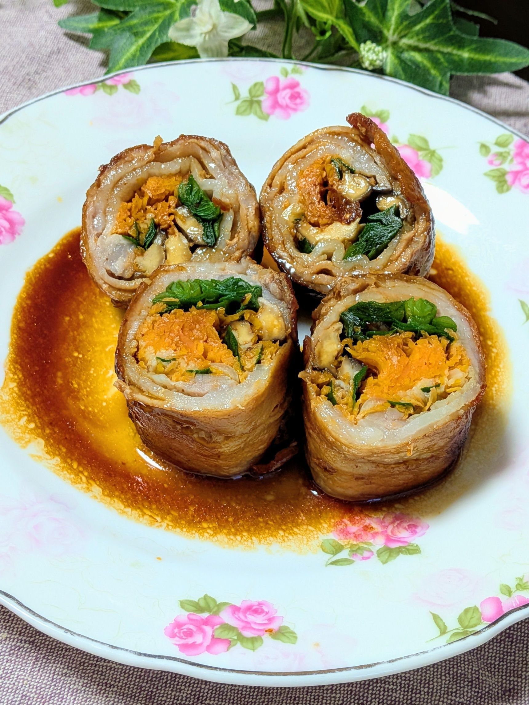 【三國シェフアレンジ】我が家の豚肉野菜巻きに一手間加えて