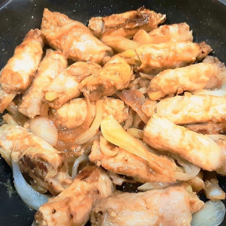 強火で焼き上げる