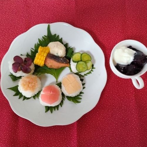 紫陽花イメージ手まり寿司　