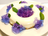 【季節のスイーツ】紫陽花レアチーズ