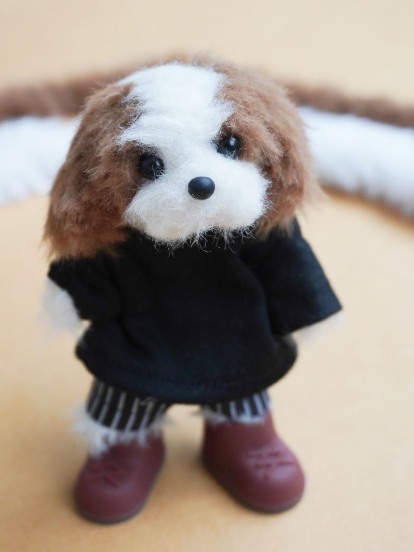 可愛い犬をモールで作って着せかえを楽しんでみませんか