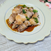 【三國シェフアレンジ⑤】豚肉の生姜レンジ蒸しを作ってみました。