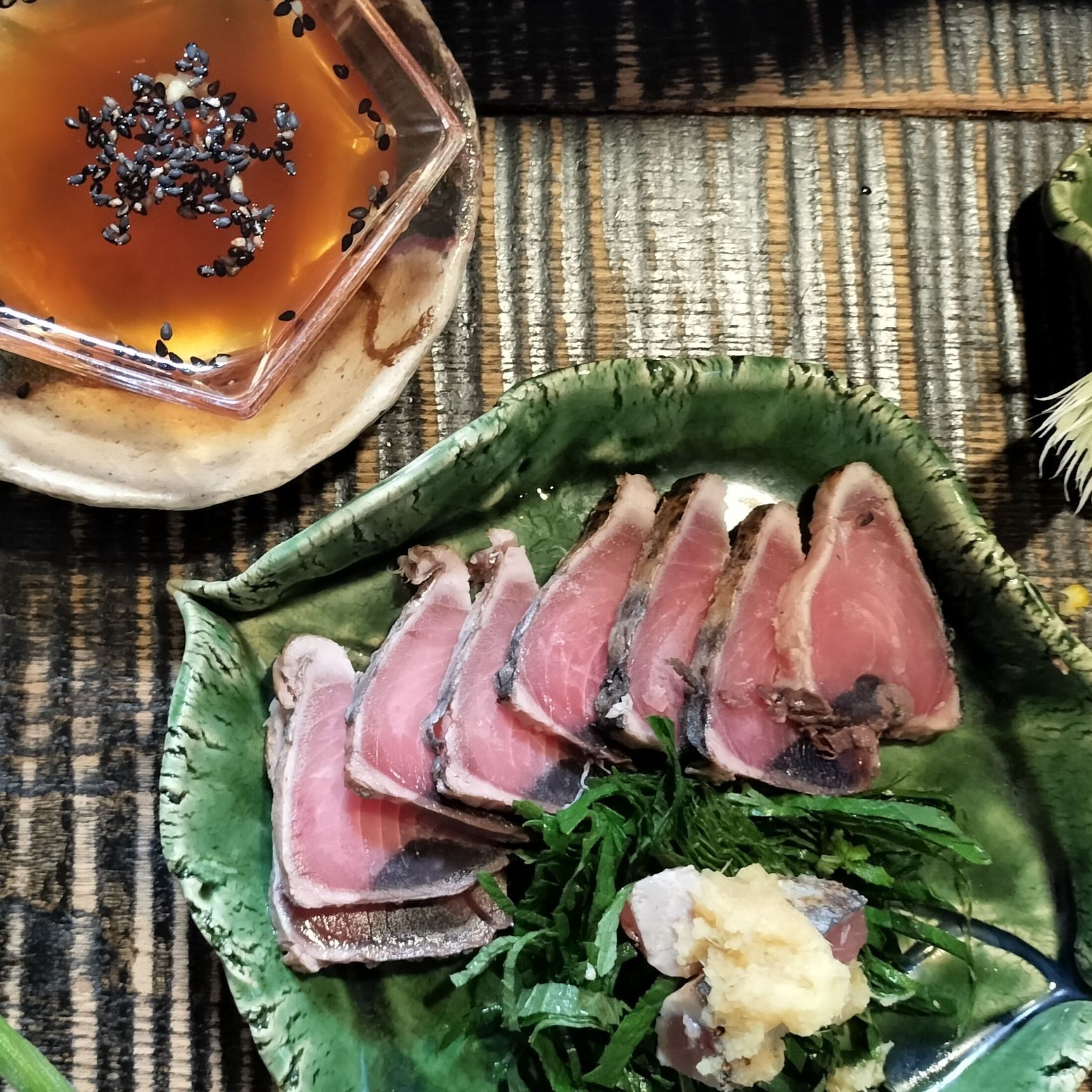 油淋鶏のタレ！余ったらどうする？コレと合わせて、かつおのたたきに使えます！