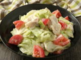 電子レンジで完成！「豚しゃぶとトマトのマヨマスタード和え」