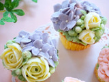 紫陽花ケーキのデザイン