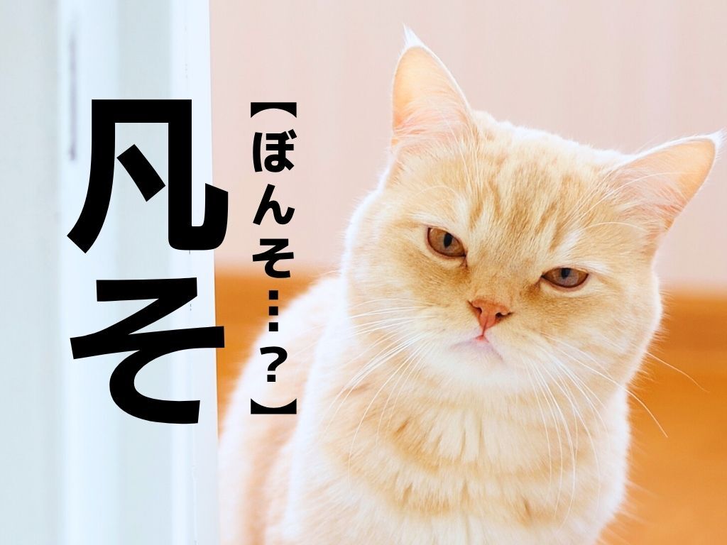 【凡そ】なんて読む？「ぼんそ…？」ではありませんよ！【読めそうで読めない漢字クイズ】