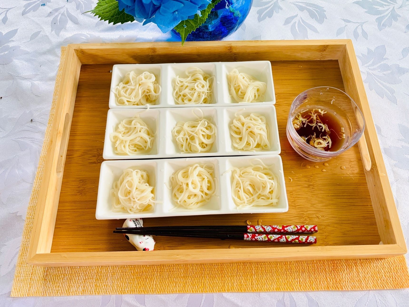 「素麺は火を止めて3分」