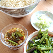 今日の薬味はコレ！そうめんのお昼ご飯