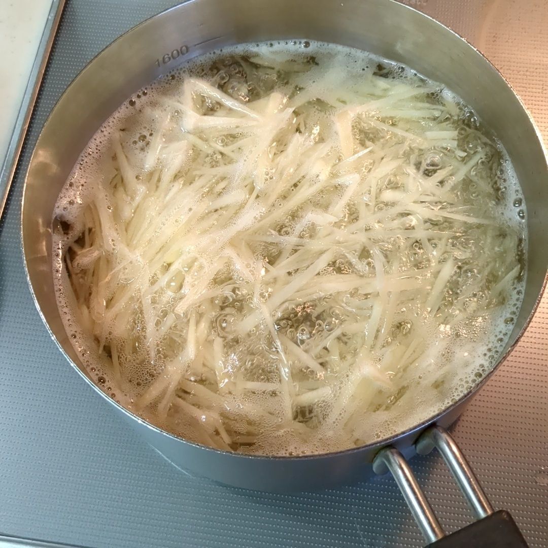 茹でます！