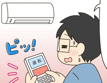 エアコンの「酸っぱいニオイ」が？！→ボタンをピッと押すだけで応急処置できた！【夏必見の裏ワザ】