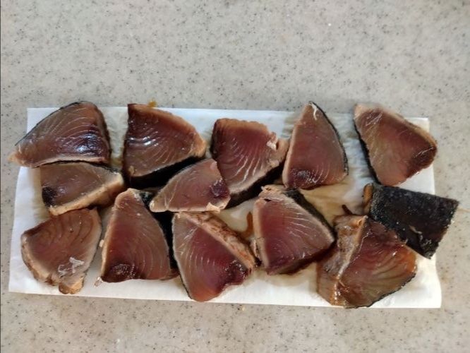 調味液から出して水分を取る