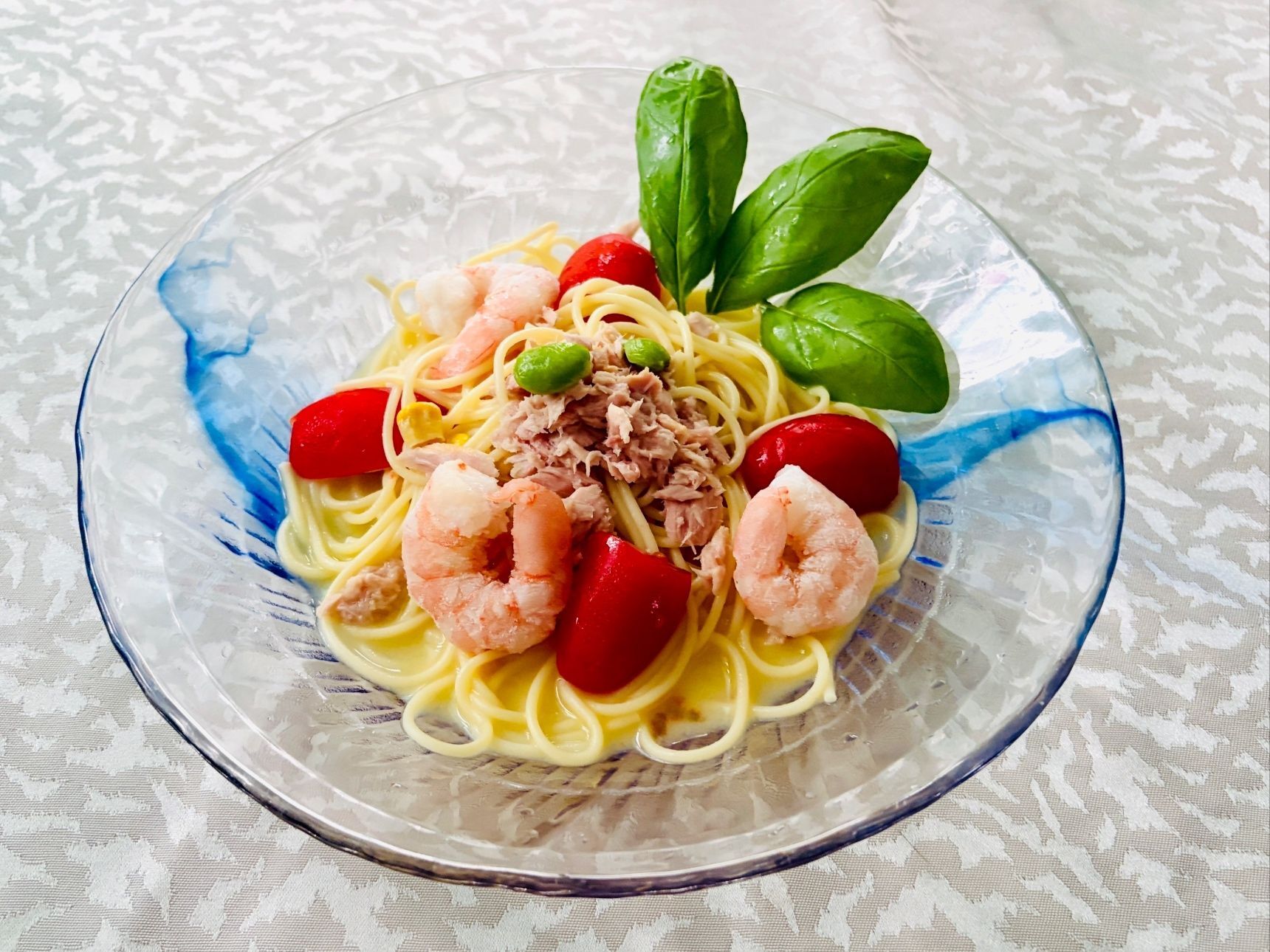 インスタントスープで作るお手軽「冷製パスタ」