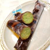 【簡単すぎる手作りアイス！】抹茶チョコアイス～100均の製氷袋で～