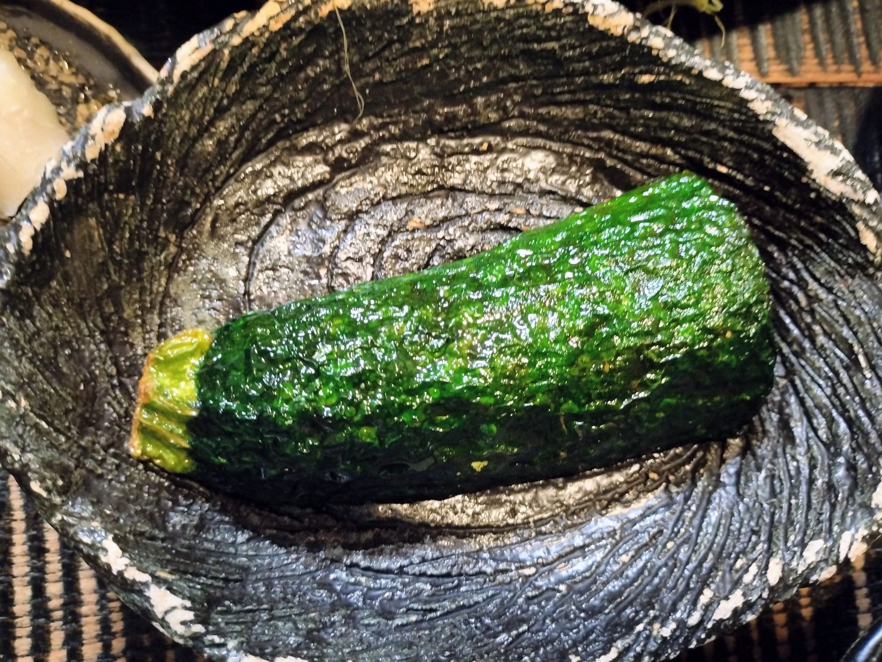 【素揚げ】食べる直前に、すりおろし新生姜と少量の醤油をかけて！