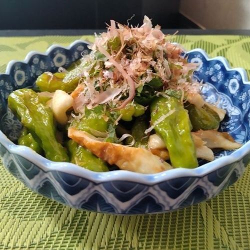 ししとうと竹輪の酢味噌和え