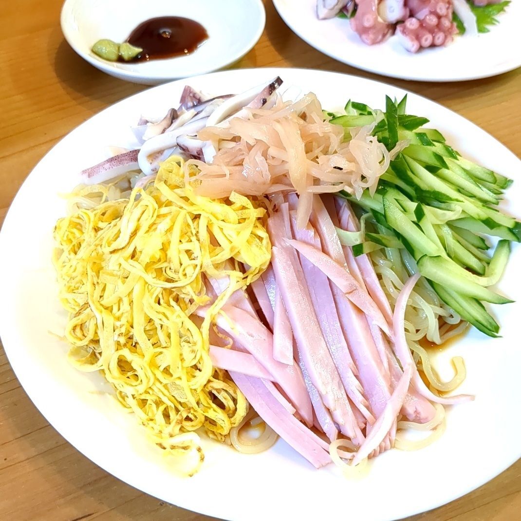 今夜は冷やし中華です！