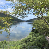 白竜湖ドライブ　水の風景はやっぱりいいね！