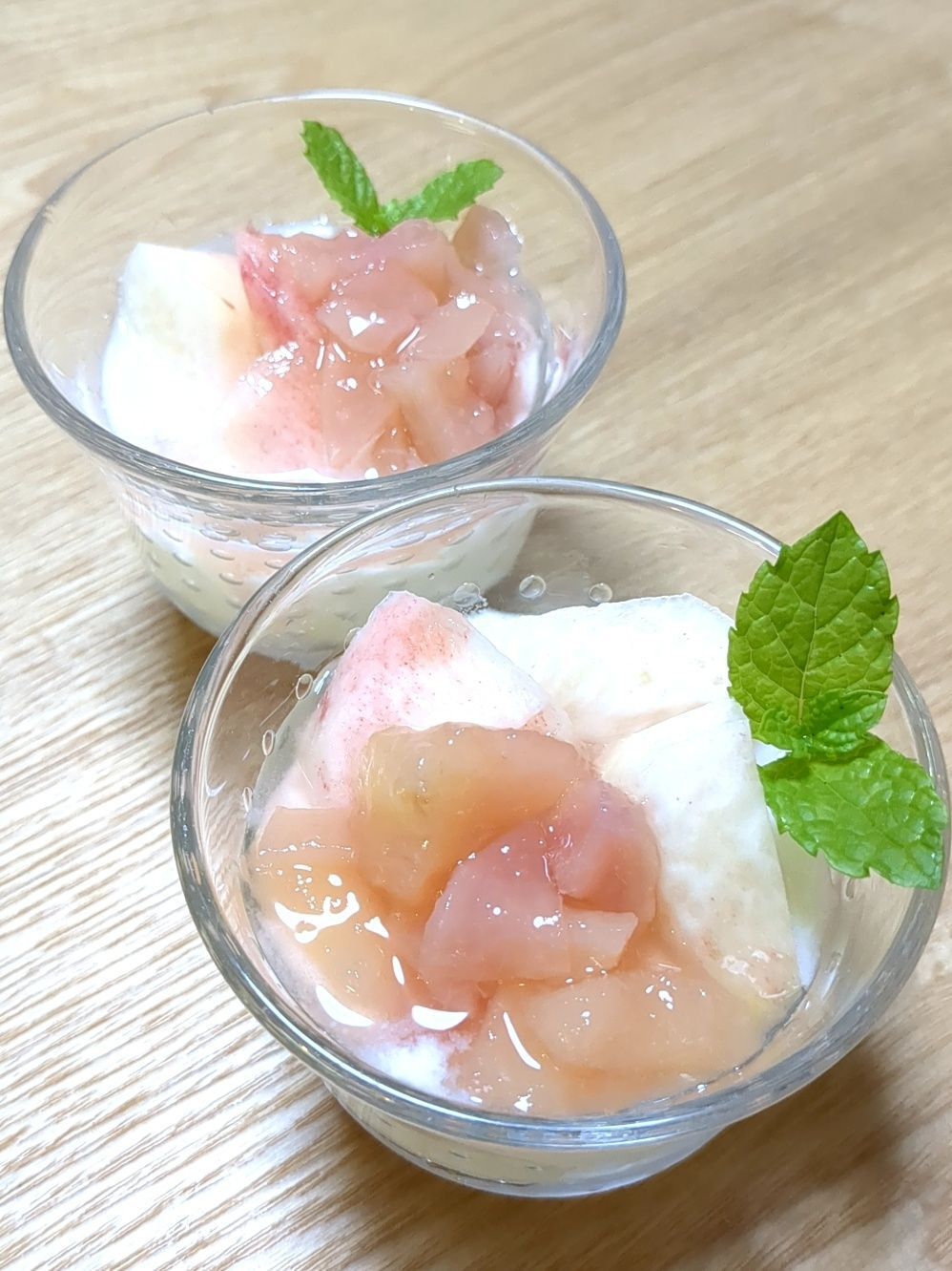 桃のジャムを作りました！いい香り〜！