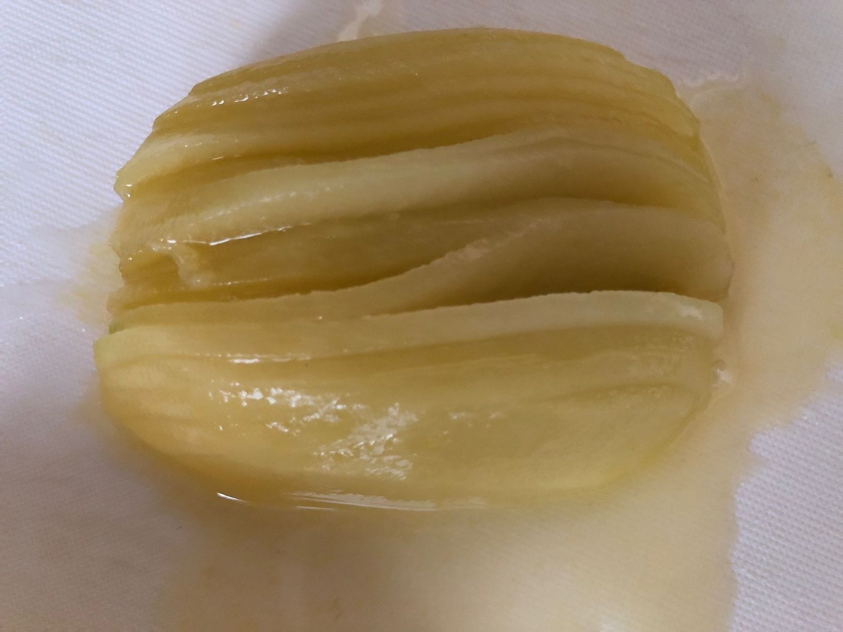 約3mm幅の薄切りにします
