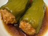 ピーマンの肉詰めを焼かないで煮たらどうなるか？やってみました！