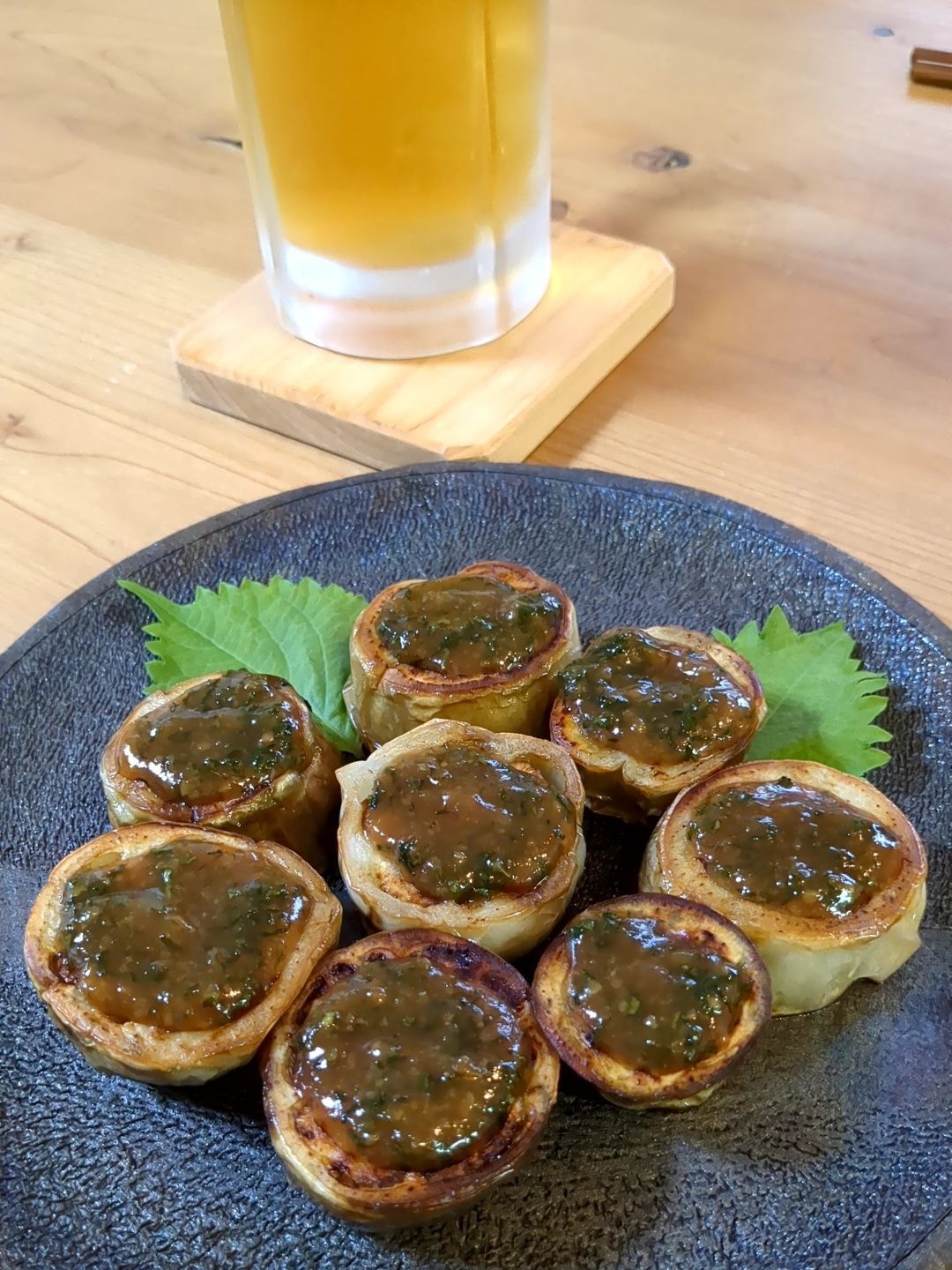 【白ナス】初めて料理した夏野菜！大葉味噌でビールが進む！