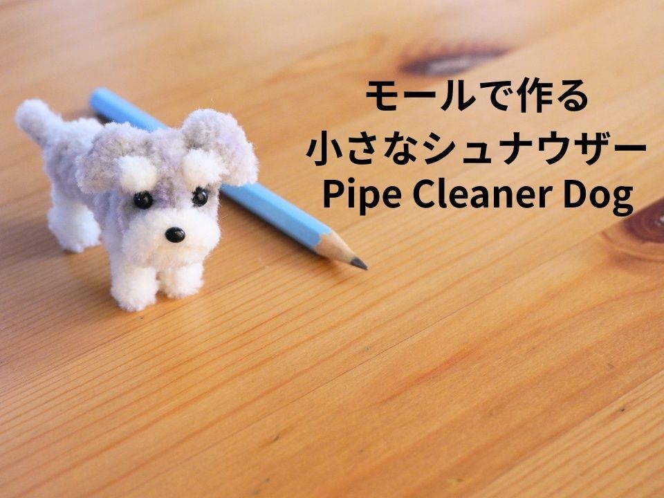 セリアのモールで作る小さなシュナウザー