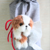 モールで作ったシーズー犬でティシュカバーを可愛くアレンジ