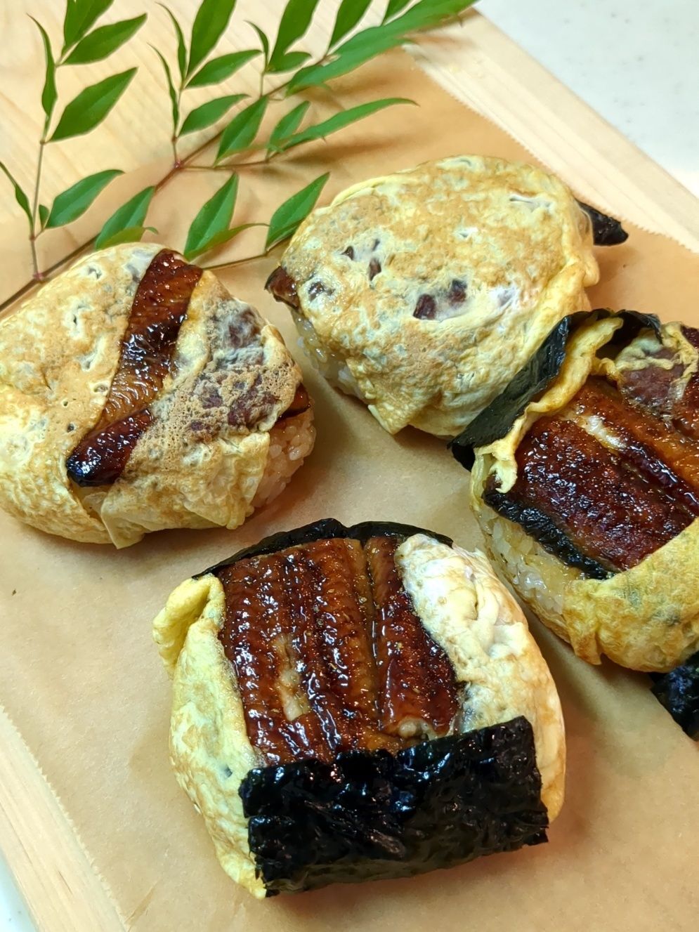 【自分にご褒美！】うなたまおにぎり！！
